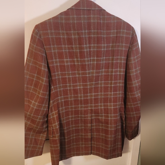 Vintage 1970s Sostanza by Richman Brothers Plaid Blazer - Picture 5 of 15